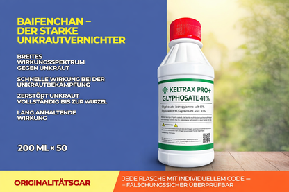 Glyphosat 41 % Konzentrat – Herbizid zur Vegetationskontrolle und zur Pflege von Flächen